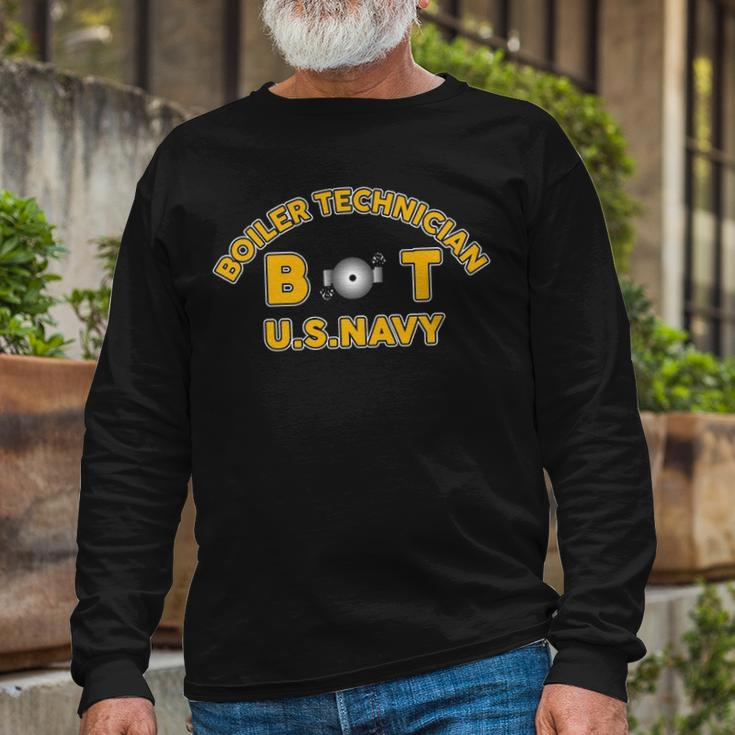 Boiler Technician Bt Long Sleeve T-Shirt Gifts for Old Men