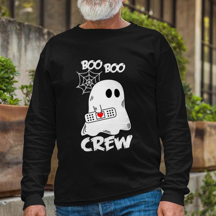 Boo Boo Crew Halloween Quote V6 Long Sleeve T-Shirt Gifts for Old Men