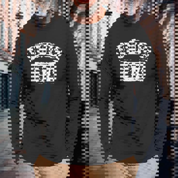 Born In 1974 48 Years Old Made In 1974 48Th Birthday Men Women Long Sleeve T-Shirt T-shirt Graphic Print Gifts for Old Men