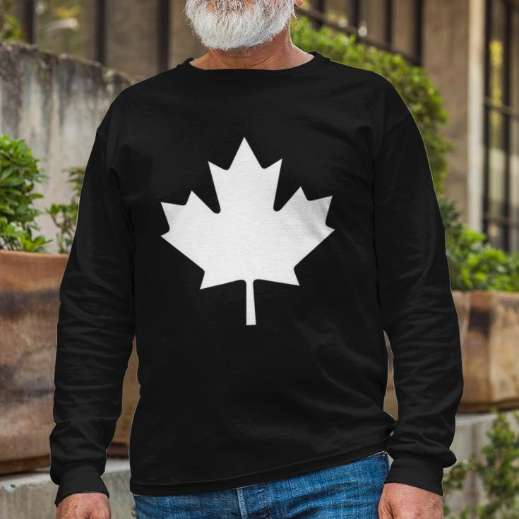 Canadian Flag Maple Leaf Canada Day Long Sleeve T-Shirt T-Shirt Gifts for Old Men
