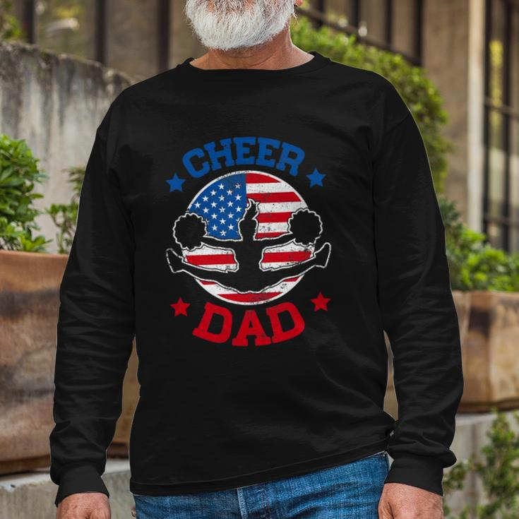 Cheer Dad Proud Fathers Day Cheerleading Girl Competition Long Sleeve T-Shirt T-Shirt Gifts for Old Men