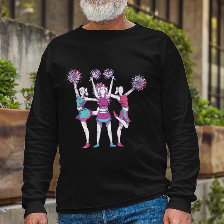 Cheering Cheer Squad Cheerleading Practice Cheerleader Meaningful Long Sleeve T-Shirt Gifts for Old Men