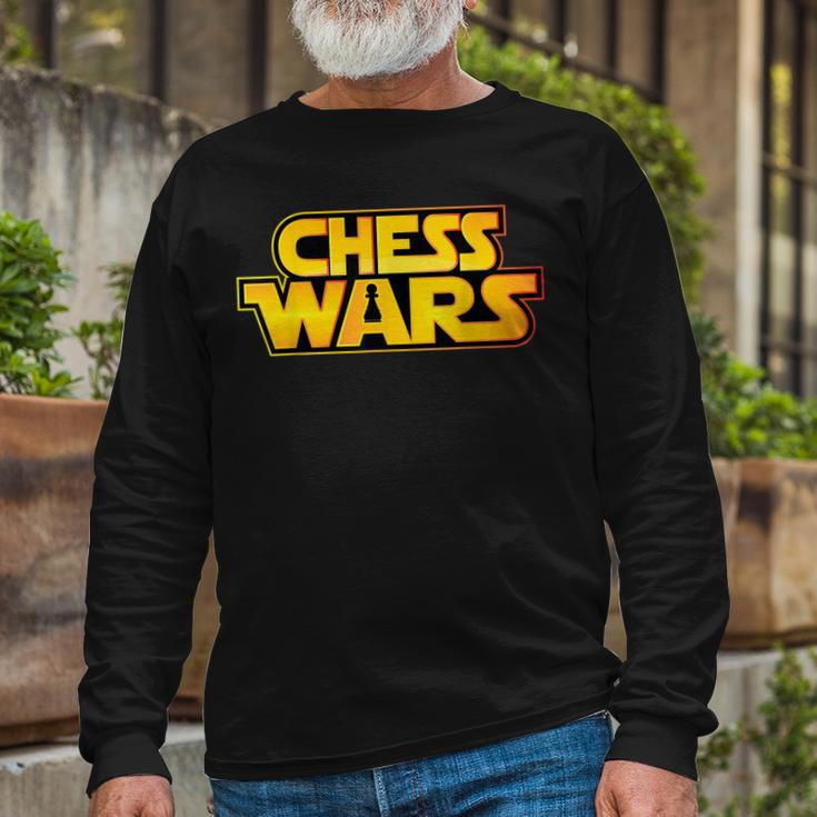 For Chess Player Chess Wars Pawn Long Sleeve T-Shirt Gifts for Old Men
