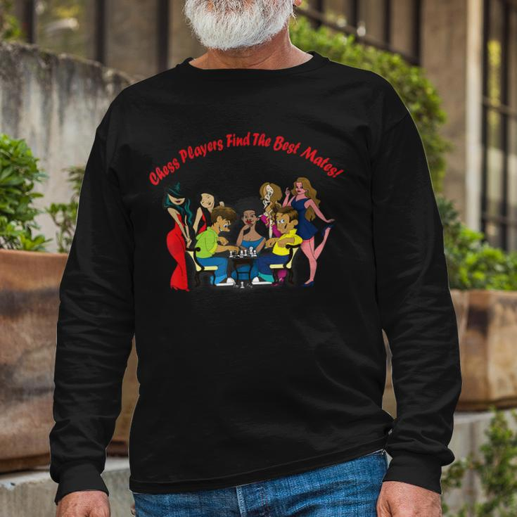 Chess Players Find The Best Mates Chess Long Sleeve T-Shirt Gifts for Old Men