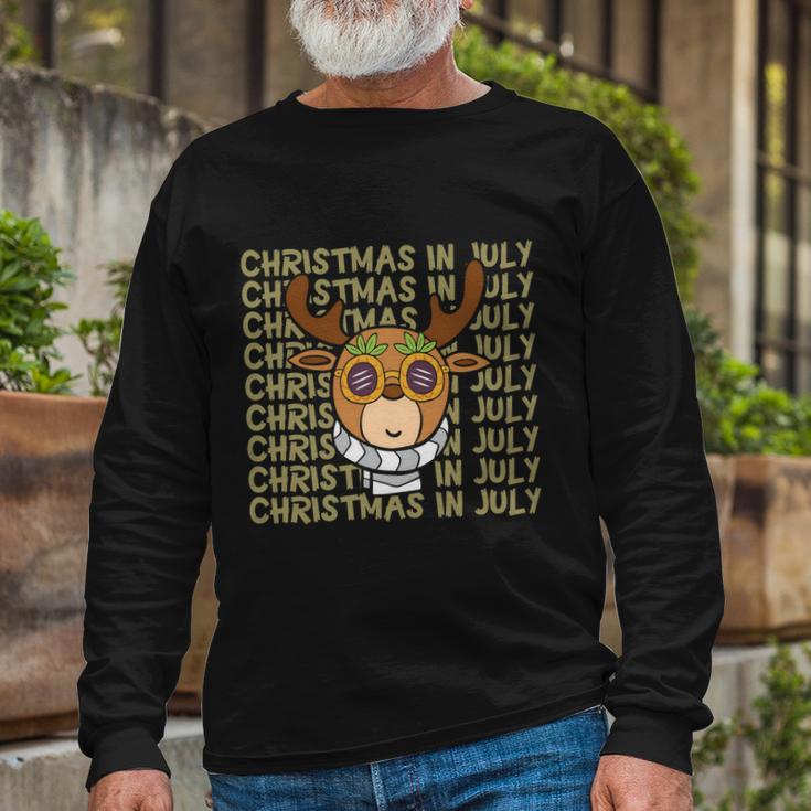 Christmas In July Summer Reindeer Christmas In July Long Sleeve T-Shirt Gifts for Old Men