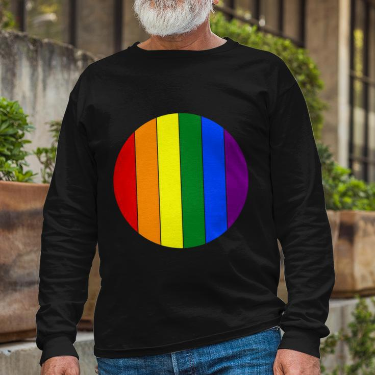 Circle Lgbt Gay Pride Lesbian Bisexual Ally Quote Long Sleeve T-Shirt Gifts for Old Men