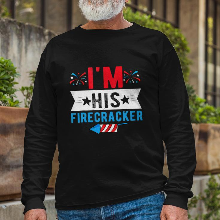 Cute 4Th Of July Matching Couple Long Sleeve T-Shirt Gifts for Old Men