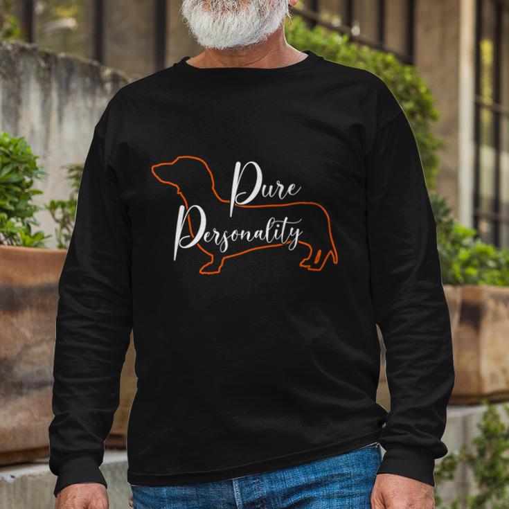 Dachshund Mom Wiener Doxie Mom Cute Doxie Graphic Dog Lover Long Sleeve T-Shirt Gifts for Old Men