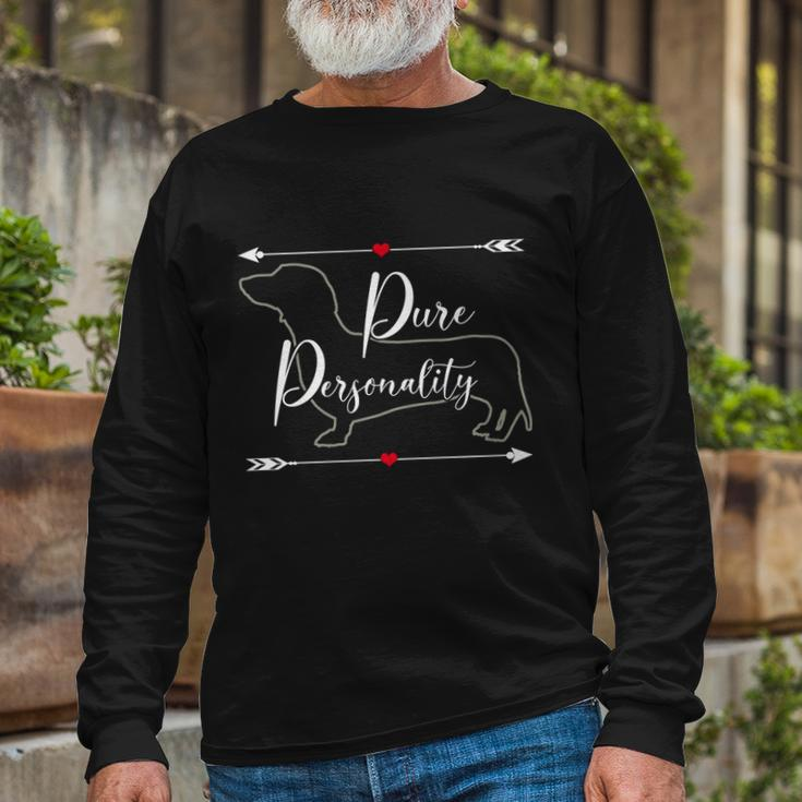 Dachshund Wiener Doxie Mom Cute Doxie Graphic Dog Lover Long Sleeve T-Shirt Gifts for Old Men