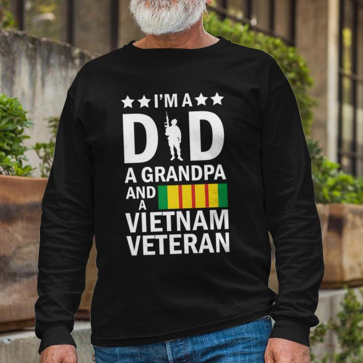 Im A Dad A Grandpa And A Vietnam Veteran Tshirt Long Sleeve T-Shirt Gifts for Old Men