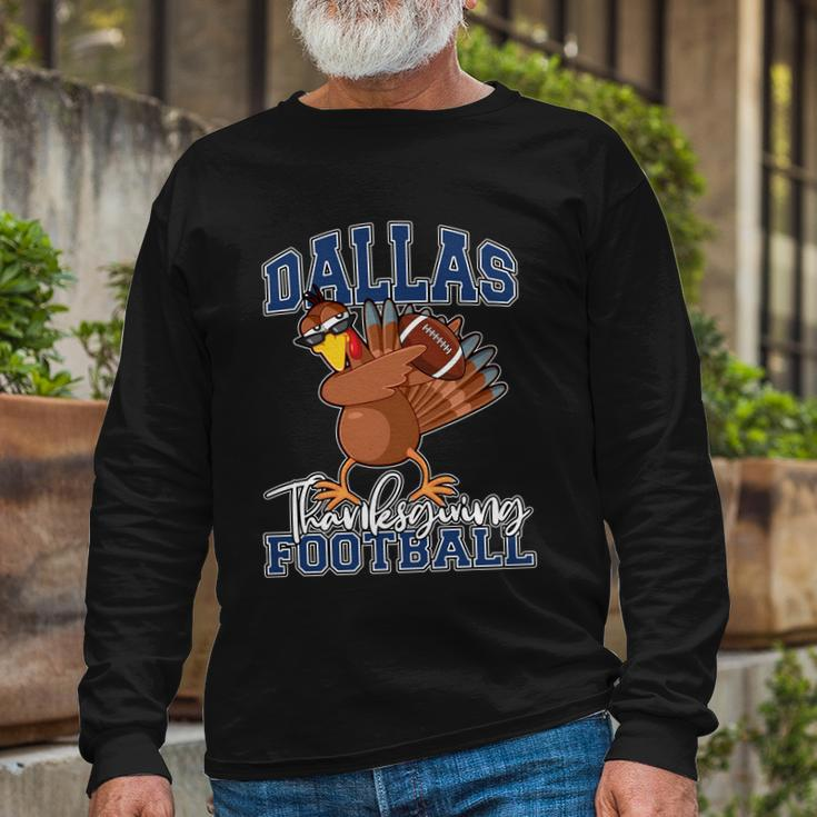 Dallas Thanksgiving Football Fan Tshirt Long Sleeve T-Shirt Gifts for Old Men