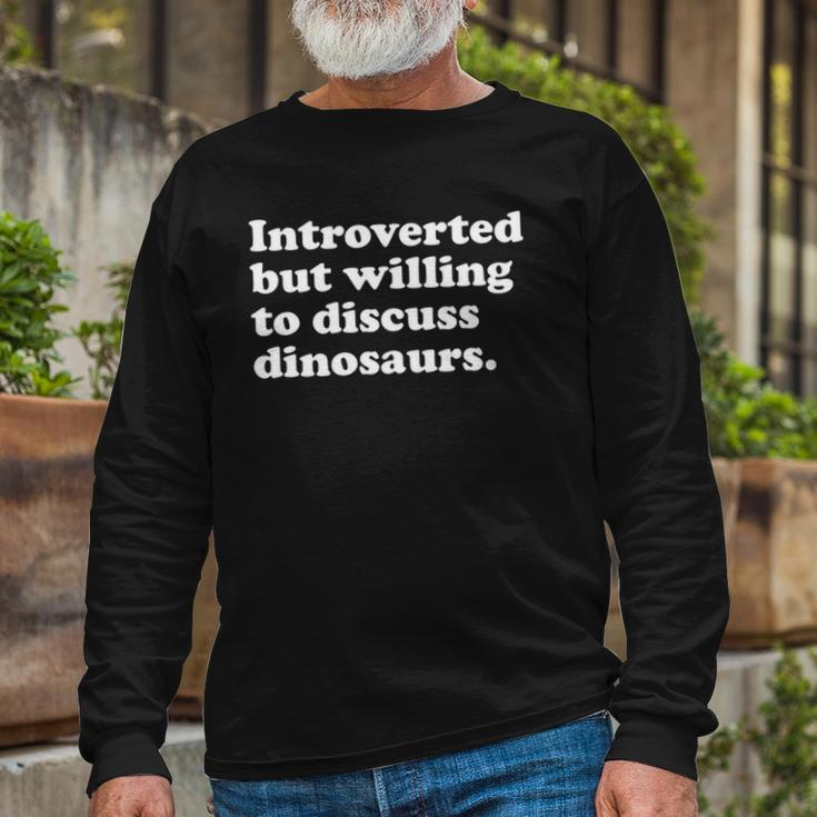 Dinosaur Dinosaurs Or Long Sleeve T-Shirt Gifts for Old Men