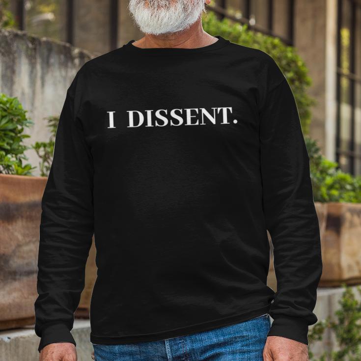 I Dissent Rbg Vote Long Sleeve T-Shirt Gifts for Old Men