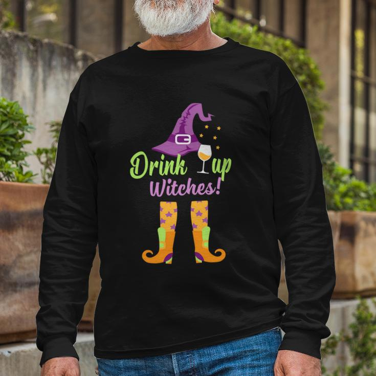 Drink Uo Witches Halloween Quote Long Sleeve T-Shirt Gifts for Old Men