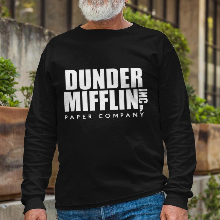 Dunder Mifflin Inc Paper Company V2 Long Sleeve T-Shirt Gifts for Old Men