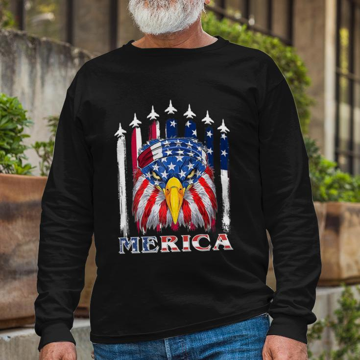 Eagle Mullet 4Th Of July Usa American Flag Merica Meaningful V2 Long Sleeve T-Shirt Gifts for Old Men