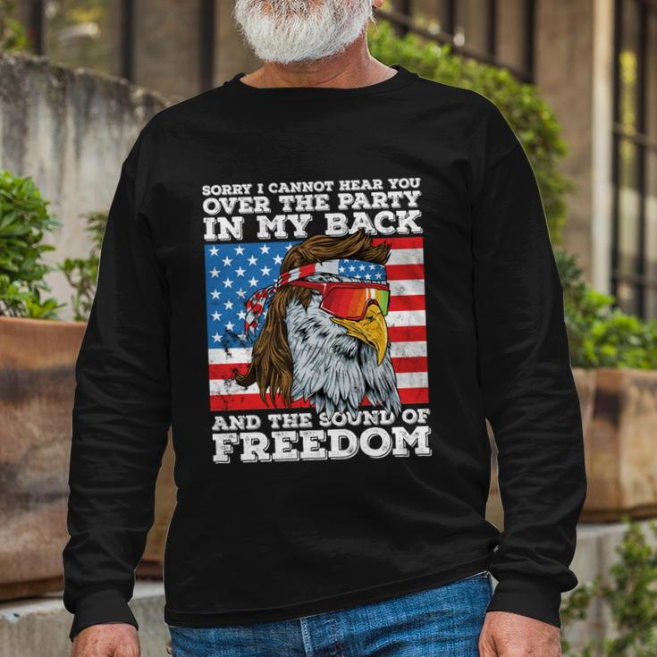 Eagle Mullet Party In The Back Sound Of Freedom 4Th Of July V2 Long Sleeve T-Shirt Gifts for Old Men