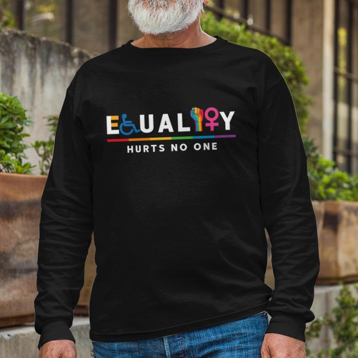 Equality Hurts No One Equal Rights Lgbt Long Sleeve T-Shirt Gifts for Old Men