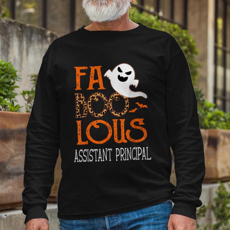 Faboolous Assistant Principal On Halloween Party Ghost Long Sleeve T-Shirt Gifts for Old Men