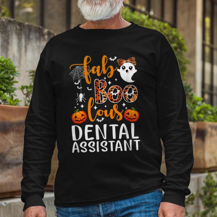 Faboolous Dental Assistant Dental Assistant Halloween Long Sleeve T-Shirt Gifts for Old Men