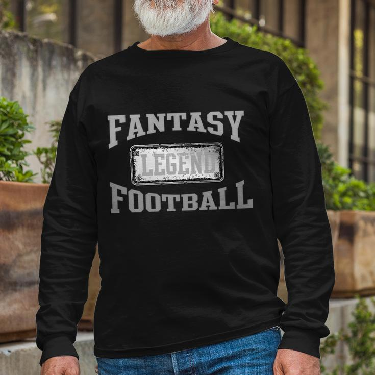 Fantasy Football Team Legends Vintage Tshirt Long Sleeve T-Shirt Gifts for Old Men