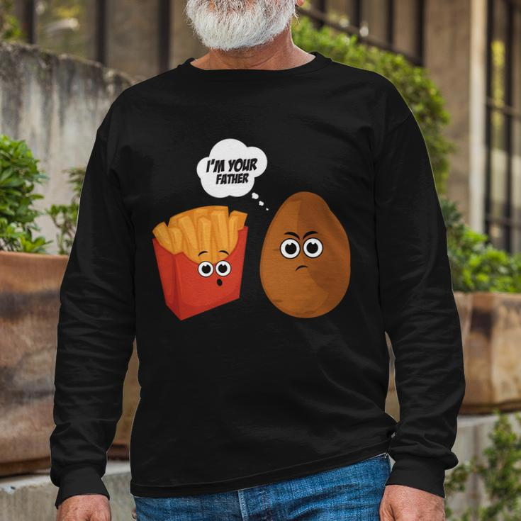Im Your Father Potato And Fries Tshirt Long Sleeve T-Shirt Gifts for Old Men
