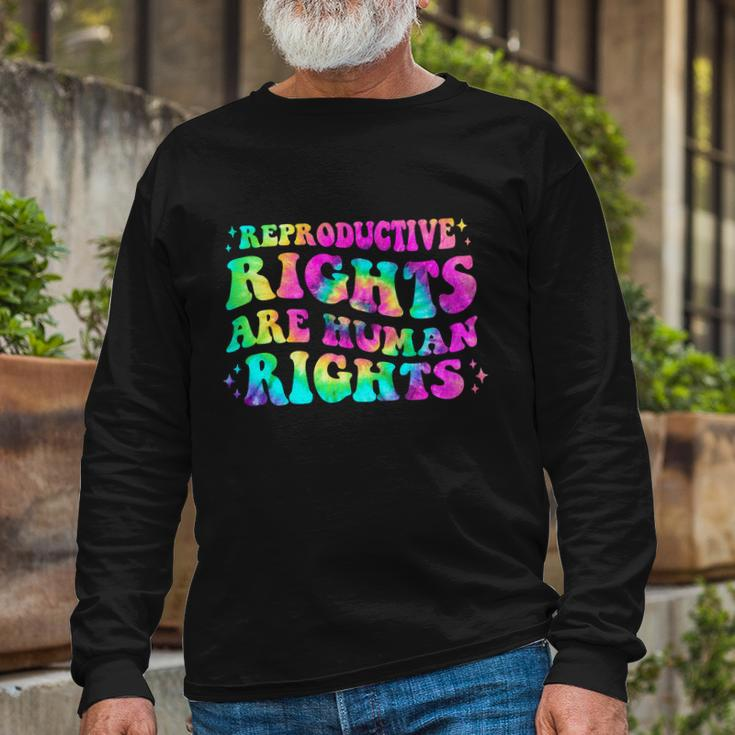 Feminist Aesthetic Reproductive Rights Are Human Rights Long Sleeve T-Shirt Gifts for Old Men