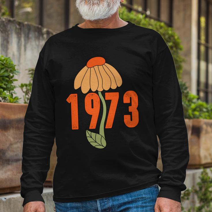 Feminist Uterus Protect Roe V Wade 1973 Pro Roe Rights Long Sleeve T-Shirt Gifts for Old Men