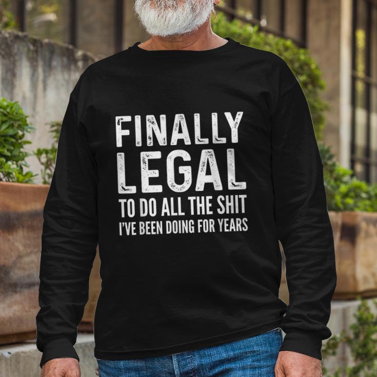 Finally Legal 21St Birthday 2000 & Women Tshirt Long Sleeve T-Shirt Gifts for Old Men