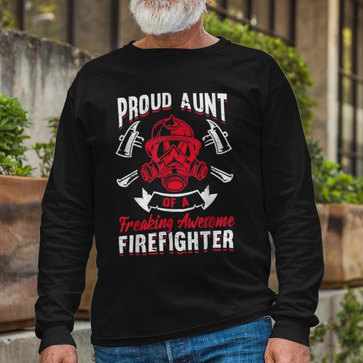 Firefighter Wildland Fireman Volunteer Firefighter Aunt Fire Department V2 Long Sleeve T-Shirt Gifts for Old Men