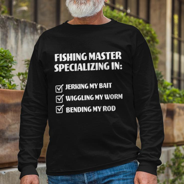 Fishing Master Specializing Tshirt Long Sleeve T-Shirt Gifts for Old Men