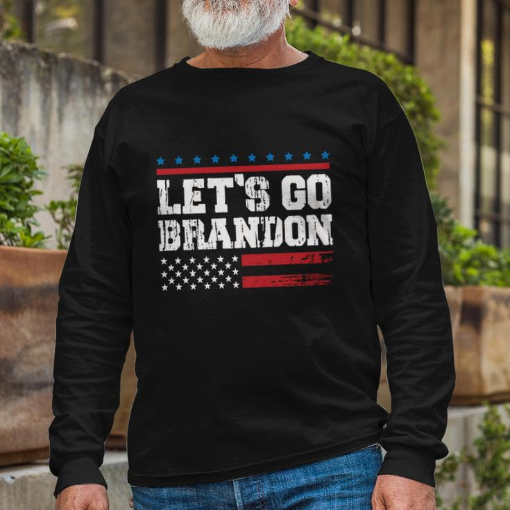 Lets Go Brandon Essential Brandon Political Long Sleeve T-Shirt Gifts for Old Men