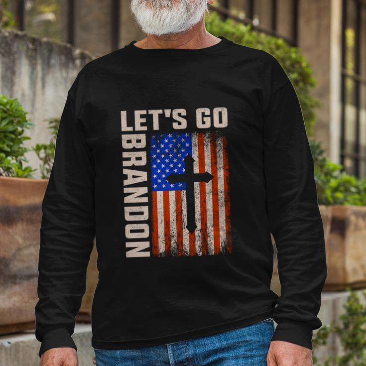 Lets Go Brandon FJB F Biden Fjb Long Sleeve T-Shirt Gifts for Old Men