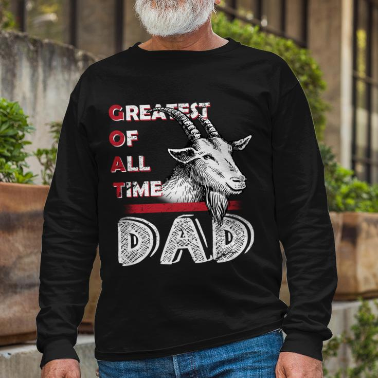 Goat Dad Tshirt Long Sleeve T-Shirt Gifts for Old Men