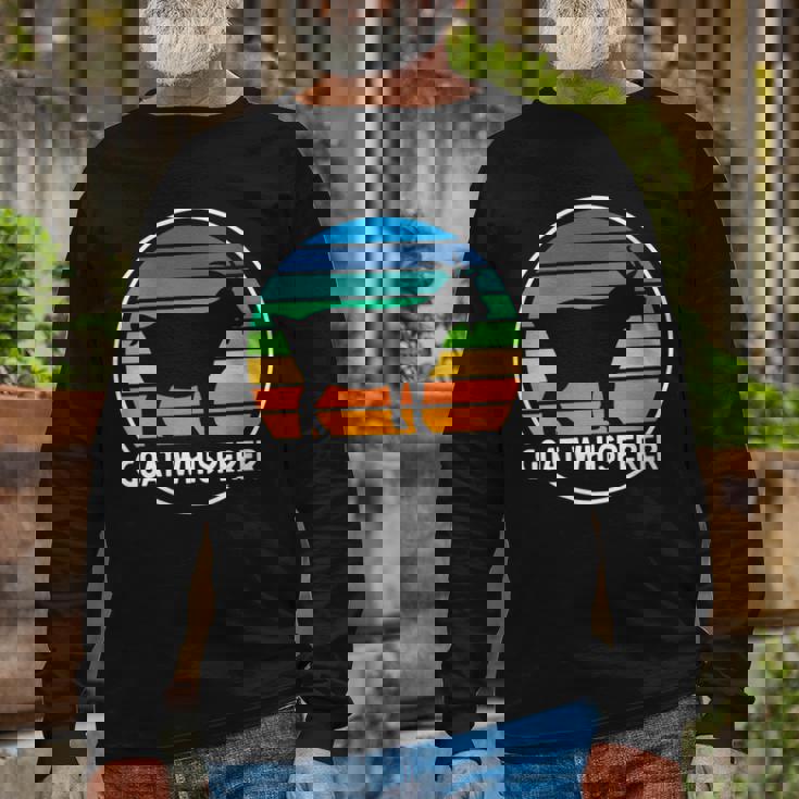 Goat Whisperer Apparel Goat Long Sleeve T-Shirt Gifts for Old Men