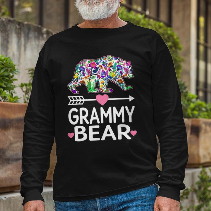 Grammy Bear Floral Matching Outfits Long Sleeve T-Shirt T-Shirt Gifts for Old Men