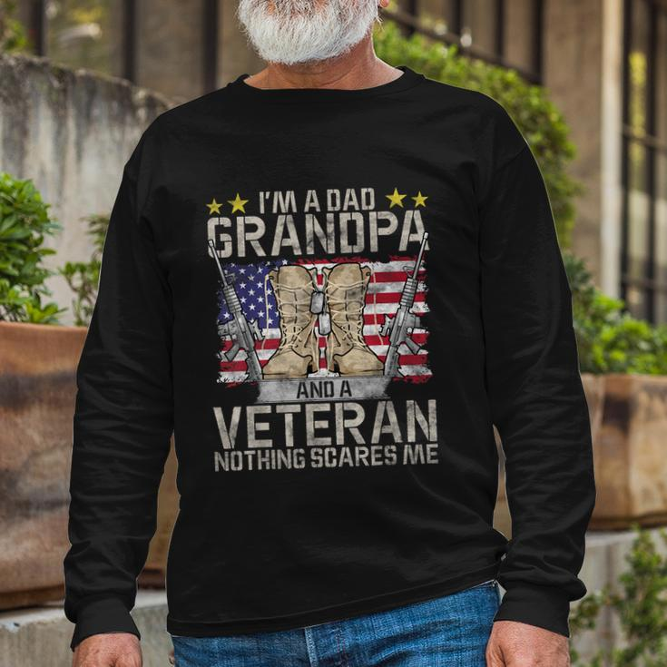 Grandpa Shirts For Men Fathers Day Im A Dad Grandpa Veteran Long Sleeve T-Shirt Gifts for Old Men