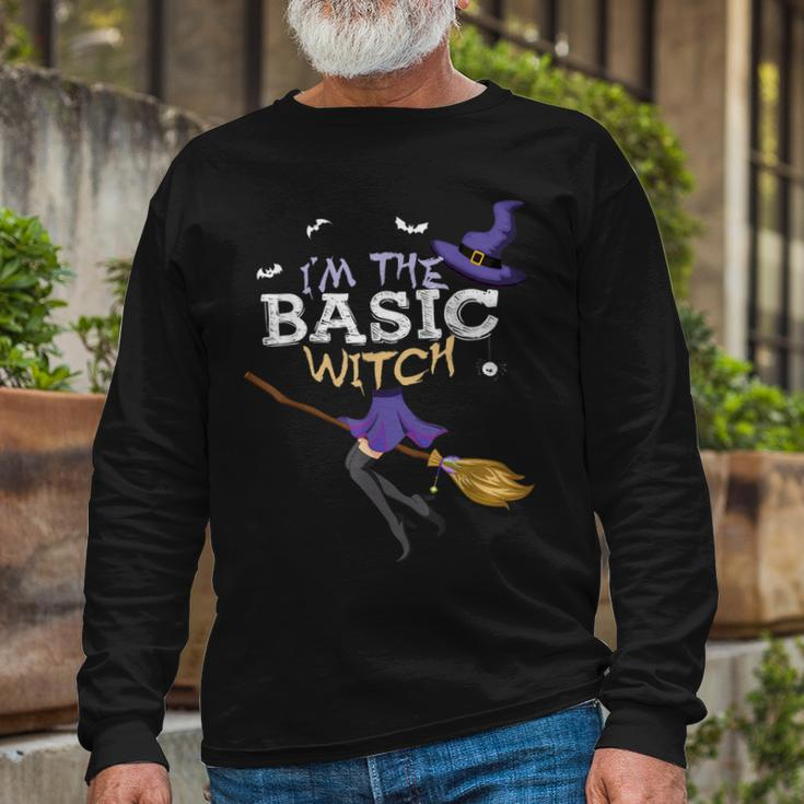 Halloween Im The Basic Witch Matching Group Long Sleeve T-Shirt Gifts for Old Men