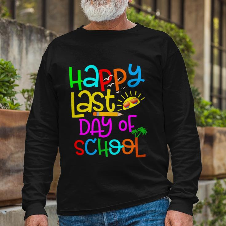 Happy Last Day Of School Teacher Student Graduation V2 Long Sleeve T-Shirt Gifts for Old Men