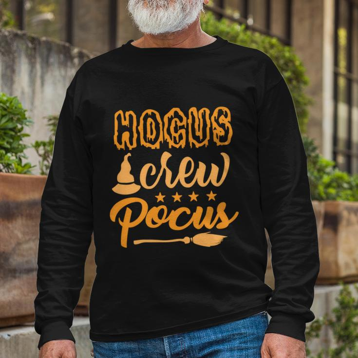 Hocus Crew Pocus Halloween Quote Long Sleeve T-Shirt Gifts for Old Men
