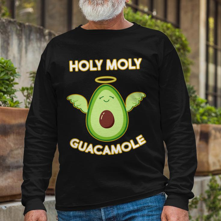 Holy Moly Guacamole Long Sleeve T-Shirt Gifts for Old Men