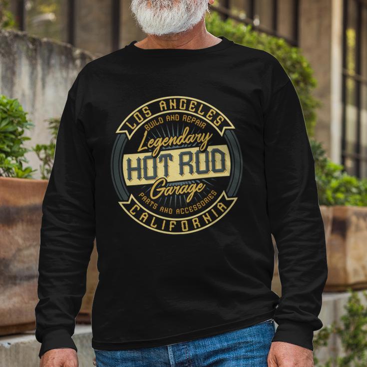 Hot Rod Garage Long Sleeve T-Shirt Gifts for Old Men