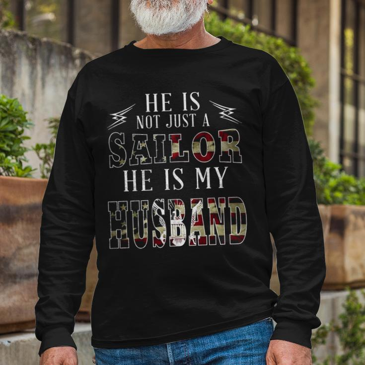 My Husband Is A Sailor Long Sleeve T-Shirt Gifts for Old Men