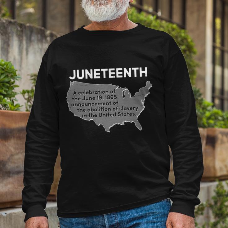 Juneteenth African American Black Us History Long Sleeve T-Shirt Gifts for Old Men