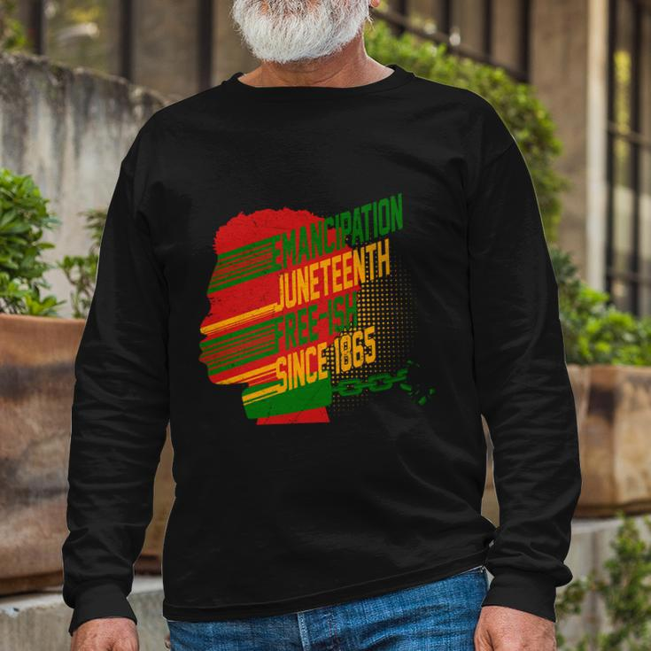 Juneteenth Emancipation Day Vintage Cool Melanin Black Pride V2 Long Sleeve T-Shirt Gifts for Old Men