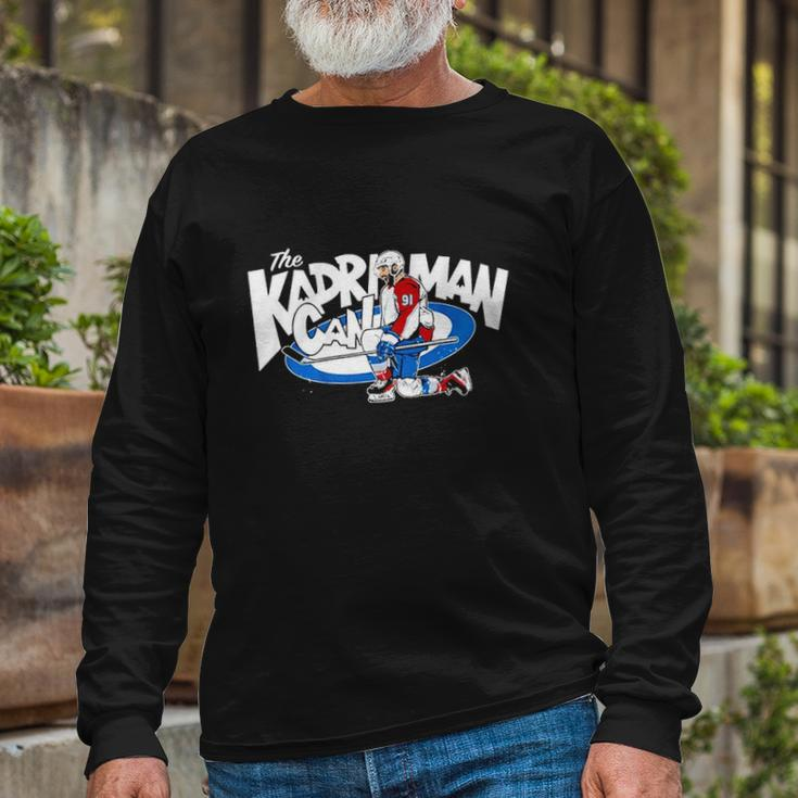 The Kadri Man Can Hockey Player Long Sleeve T-Shirt T-Shirt Gifts for Old Men