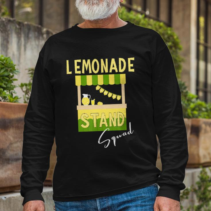 Lemonade Stand Squad Lemon Juice Drink Lover Long Sleeve T-Shirt Gifts for Old Men