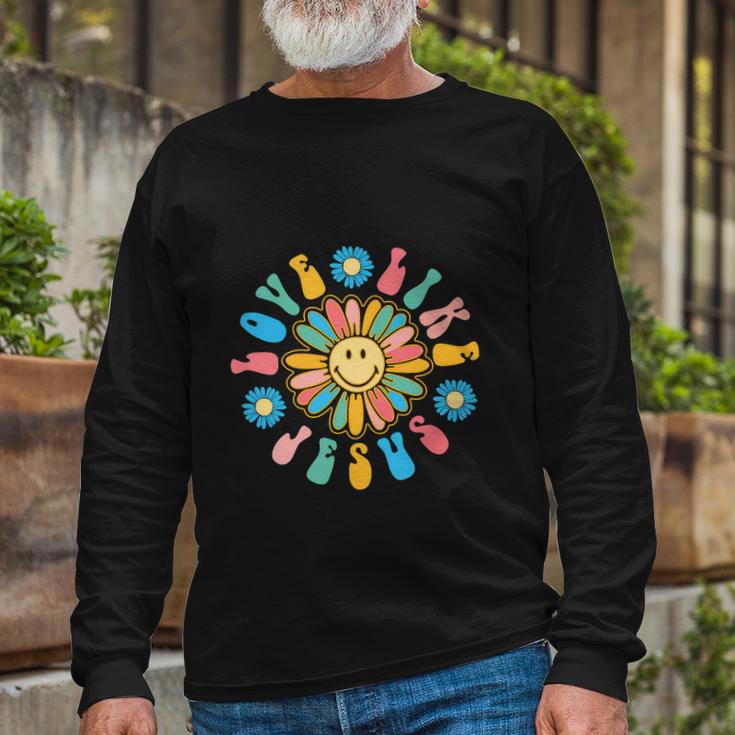 Love Like Jesus Religious God Christian Long Sleeve T-Shirt Gifts for Old Men