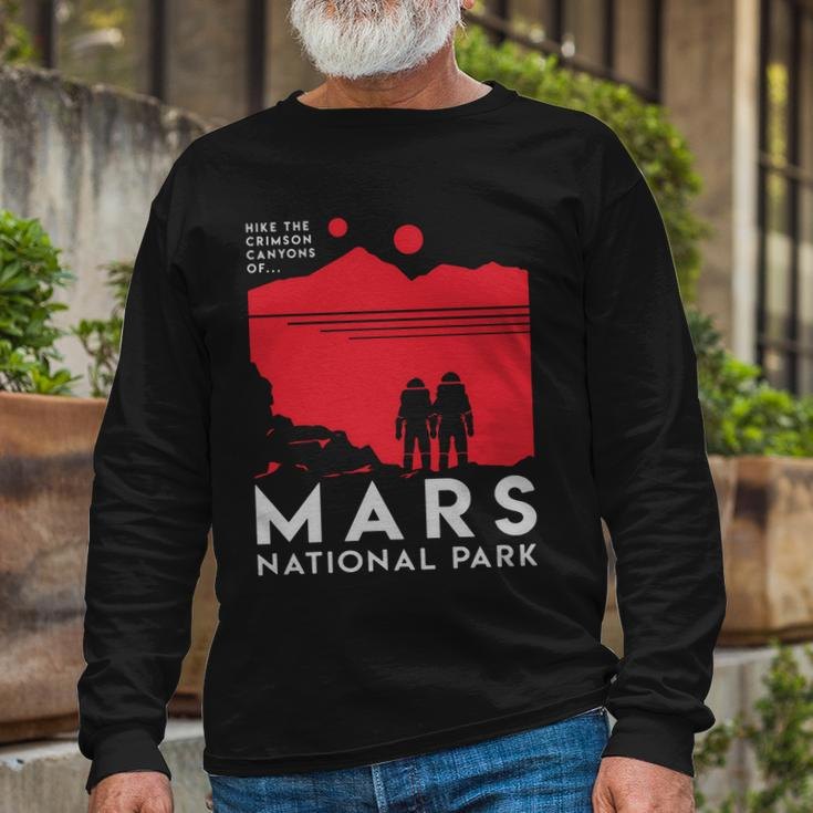 Mars National Park Tshirt Long Sleeve T-Shirt Gifts for Old Men