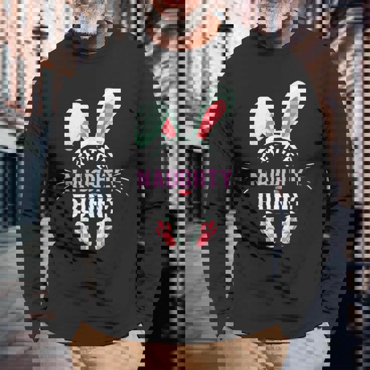 Matching Easter Party Graphic Im The Naughty Bunny Men Women Long Sleeve T-Shirt T-shirt Graphic Print Gifts for Old Men Matching Easter Party Graphic Im The Naughty Bunny Men Women Long Sleeve T-Shirt T-shirt Graphic Print Gifts for Old Men
